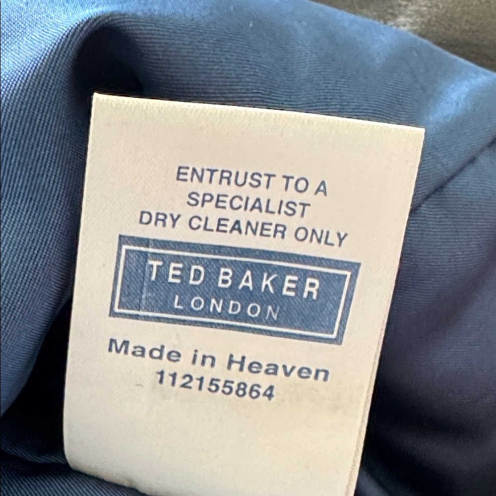 Ted Baker London‎ Blue Leather Jacket - Picture 9 of 9